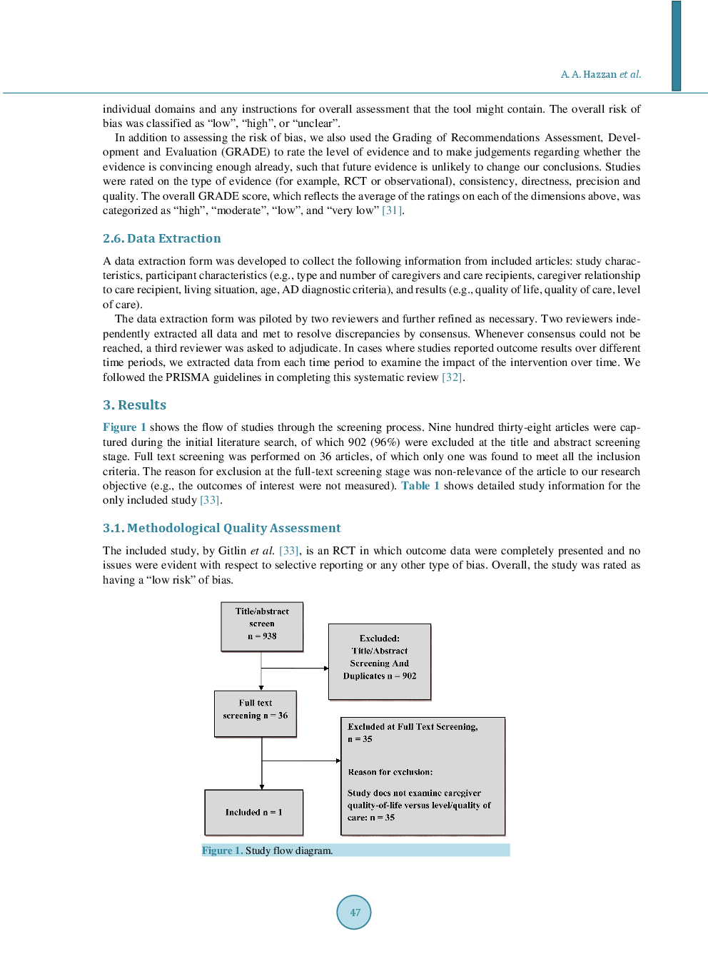 Association Between Caregiver Quality Of Life And The Care Provided To Persons With Alzheimer’s Disease: Systematic Review - Page 5