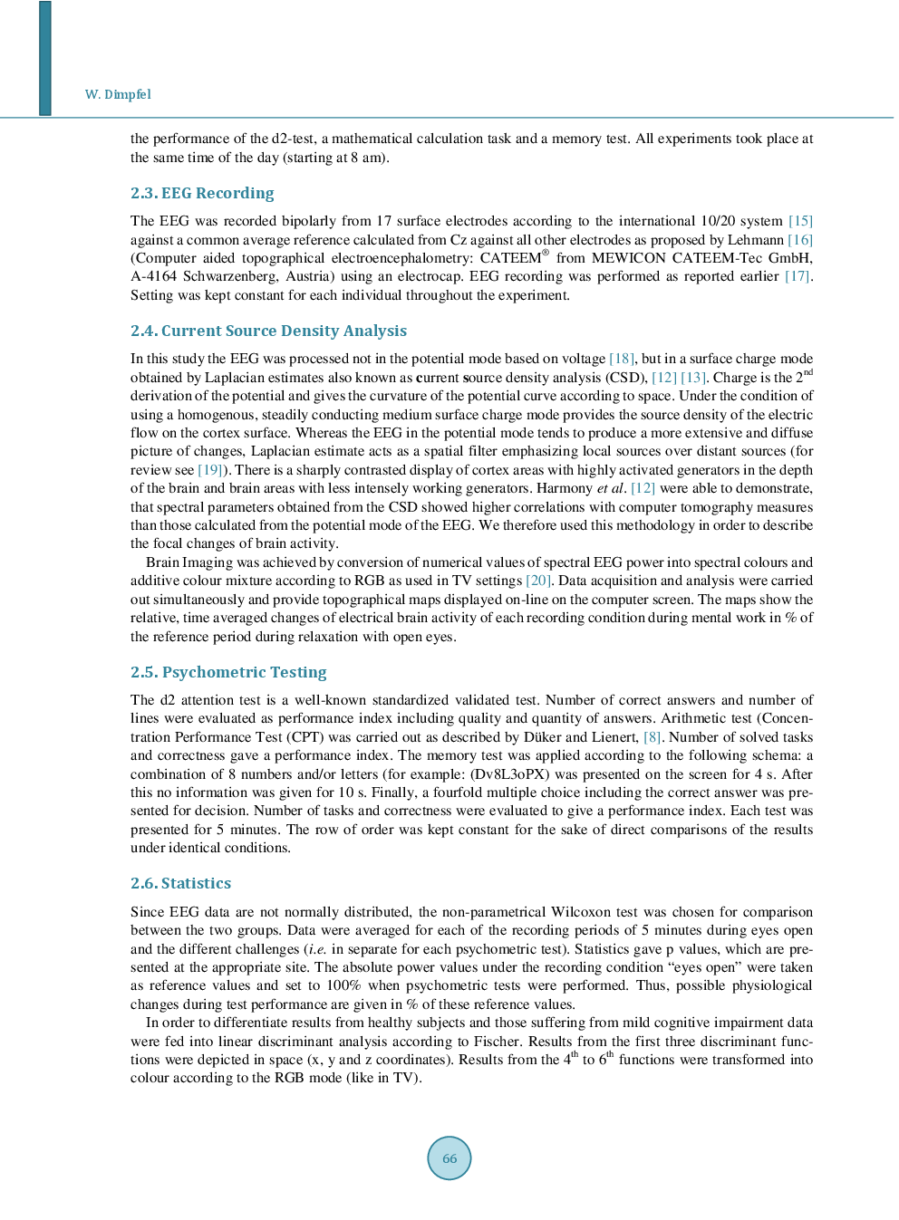 Neurophysiological Biomarker Of Mild Cognitive Impairment* - Page 4