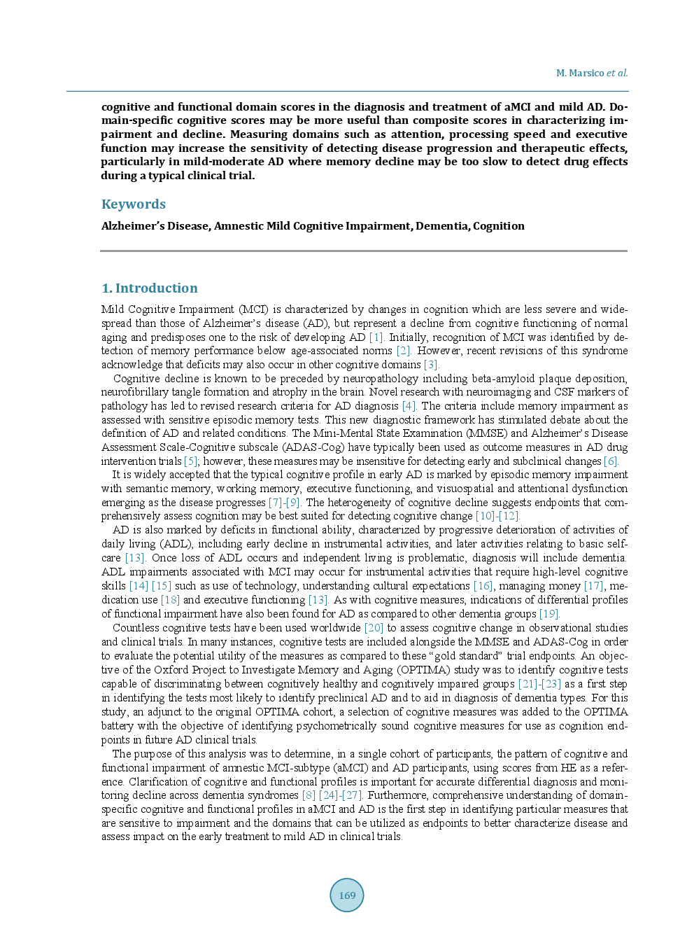 Cognitive And Functional Profiles In Mild-To-Moderate Alzheimer’s Disease And Mild Cognitive Impairment Compared To Healthy Elderly - Page 3