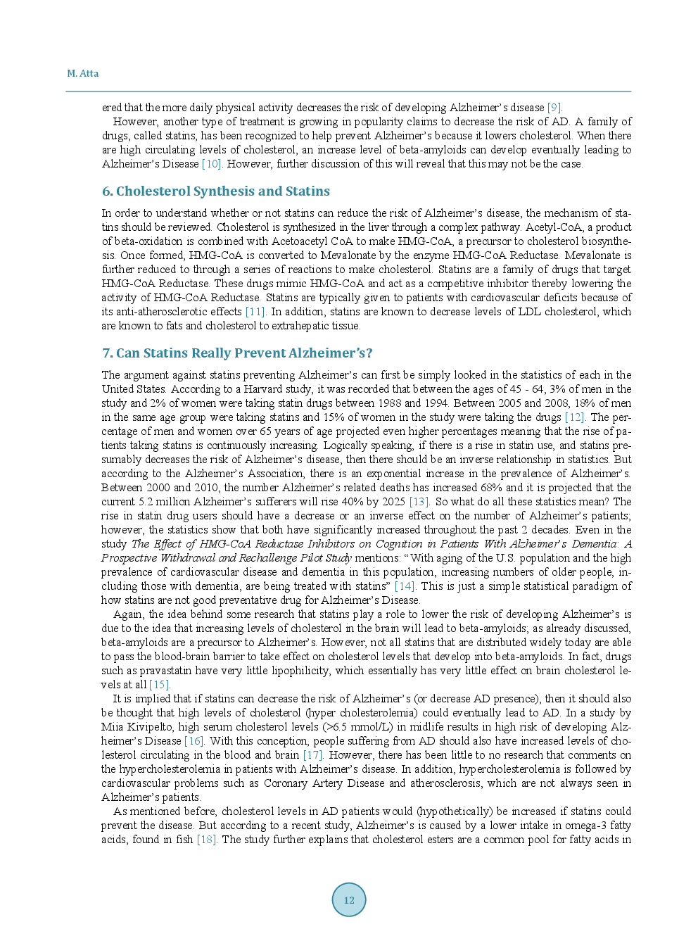 Exploring The Relationship Between Statins And Alzheimer’s Disease: Can Statins Really Prevent Alzheimer’s Disease? - Page 4