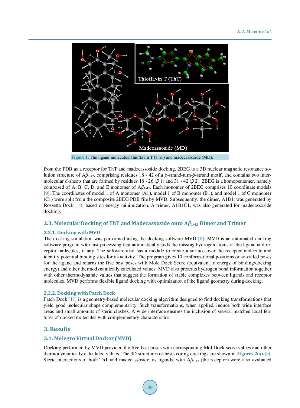 Confirmation Of The Experimentally-Proven Therapeutic Utility Of Madecassoside In An Aβ1-42 Infusion Rat Model Of Alzheimer’s Disease By In Silico Analyses - Page 4