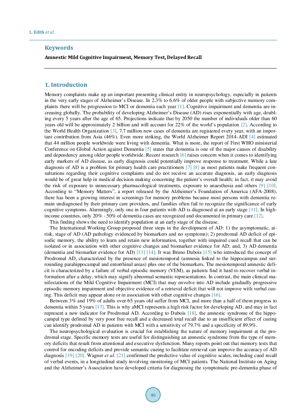 Spanish Version Of Test MIS (*) With Delayed Memory Recall Normative Values And Results In A Population With Mild Cognitive Impairment - Page 3