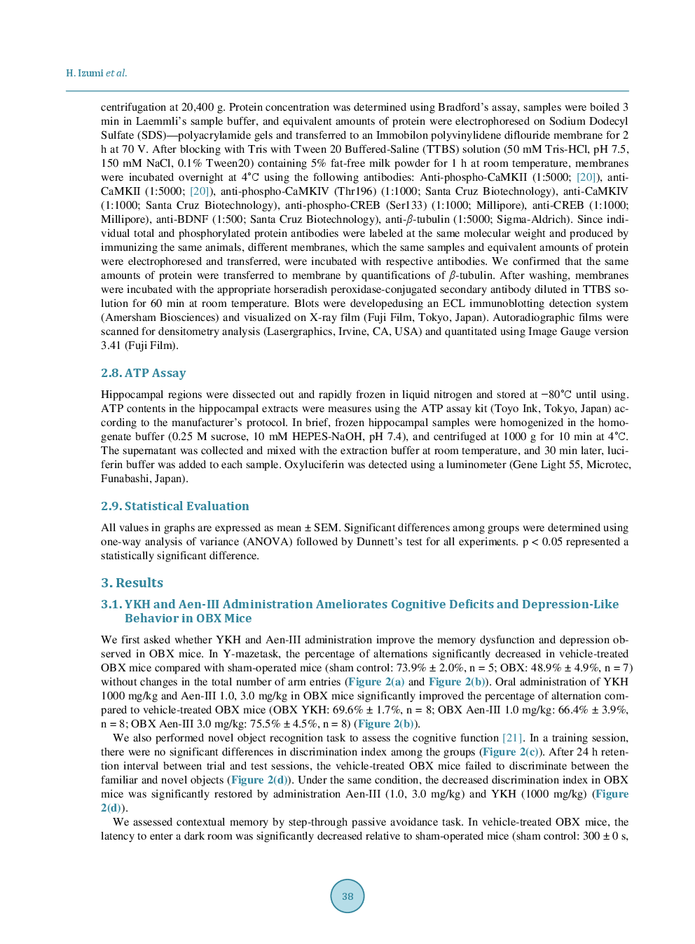 Memory Improvement By Yokukansankachimpihange And Atractylenolide III In The Olfactory Bulbectomized Mice - Page 5