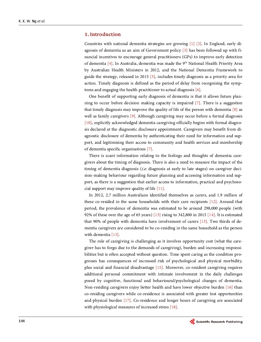 The Implications Of The Timing Of Diagnosis Of Dementia On The Dementia Caregiver - Page 3