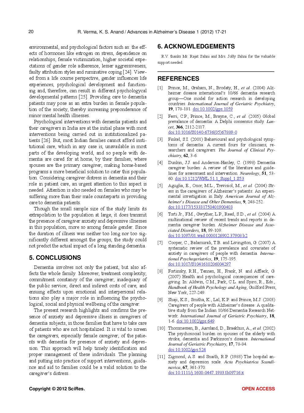 Gender Differences In Anxiety And Depression Among The Caregivers Of Patients With Dementia - Page 5
