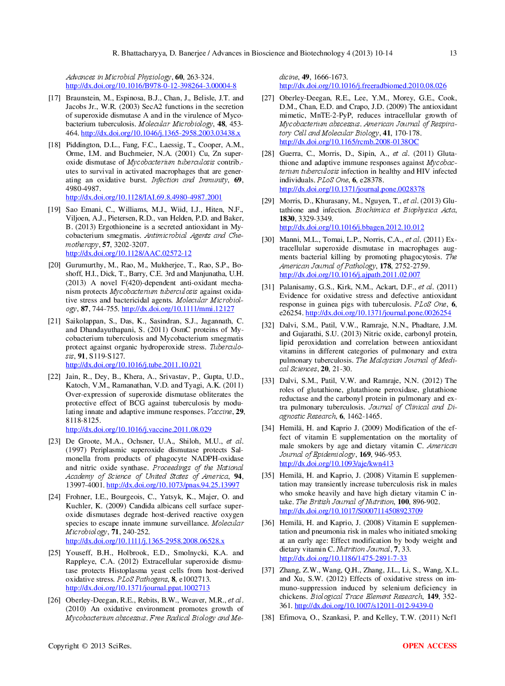 Antioxidants: Friend Or Foe For Tuberculosis Patients - Page 5