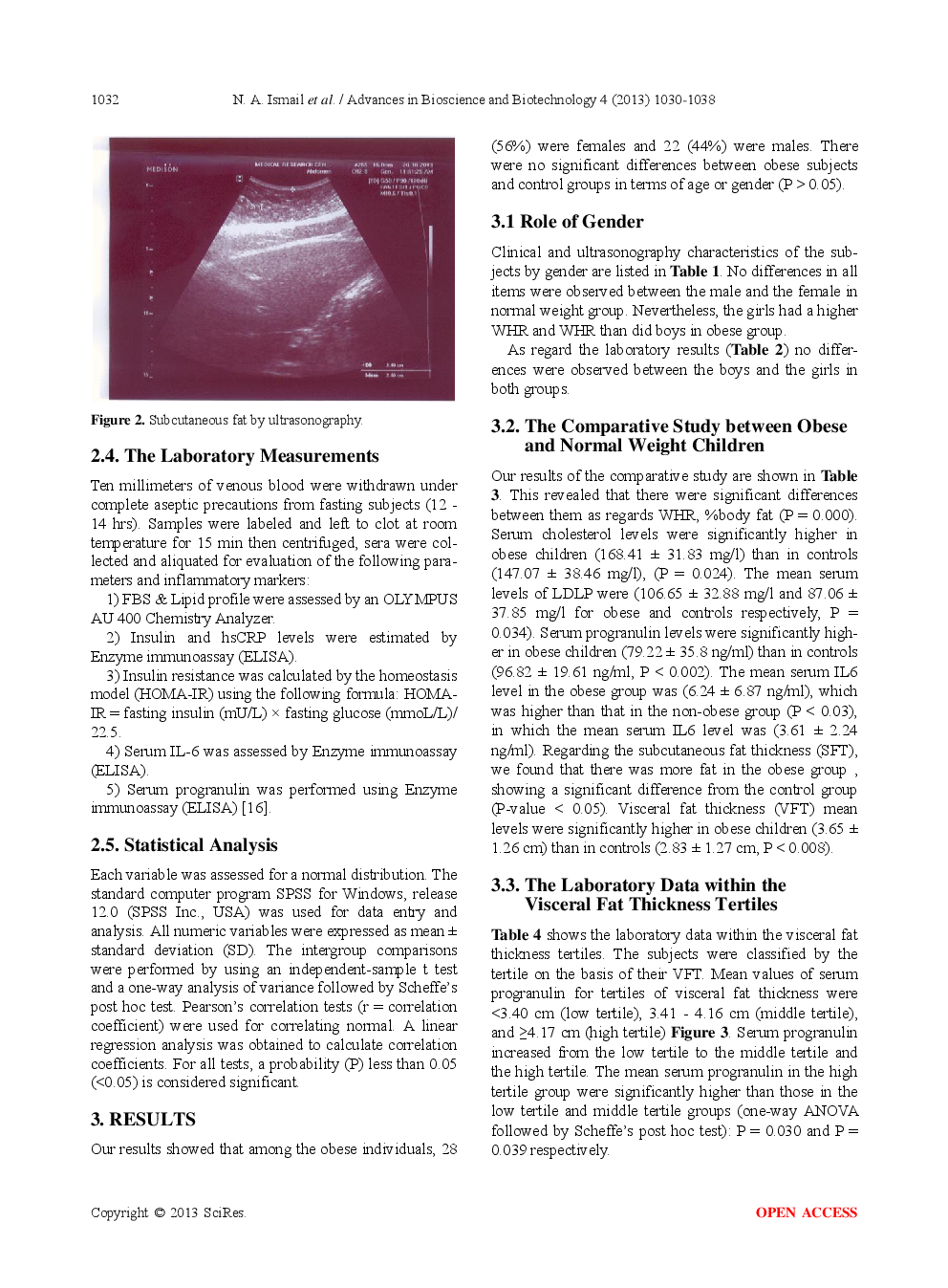 Relation Between Serum Progranulin, Inflammatory Markers And Visceral Fat In Childhood Obesity - Page 4