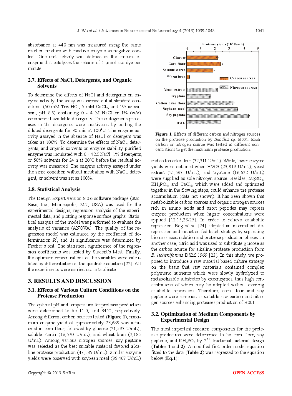 A Salt, Detergent, And Solvent Tolerant Protease From Bacillus Sp. B001: Low-Cost, Easy-Purified, And Enhanced Production By Raw Material Based Culture Strategy - Page 4
