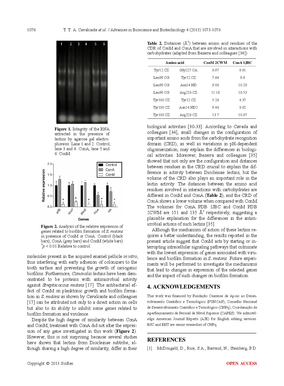 A ConA-Like Lectin Isolated From Canavalia Maritima Seeds Alters The Expression Of Genes Related To Virulence And Biofilm Formation In Streptococcus Mutans - Page 5