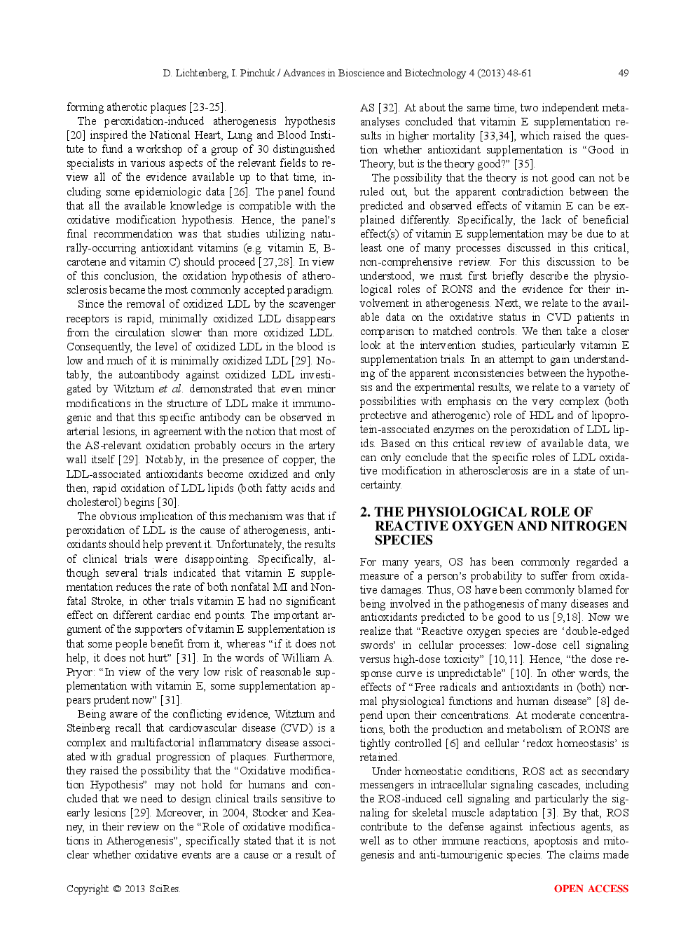 Atherogenesis, The Oxidative LDL Modification Hypothesis Revisited - Page 3