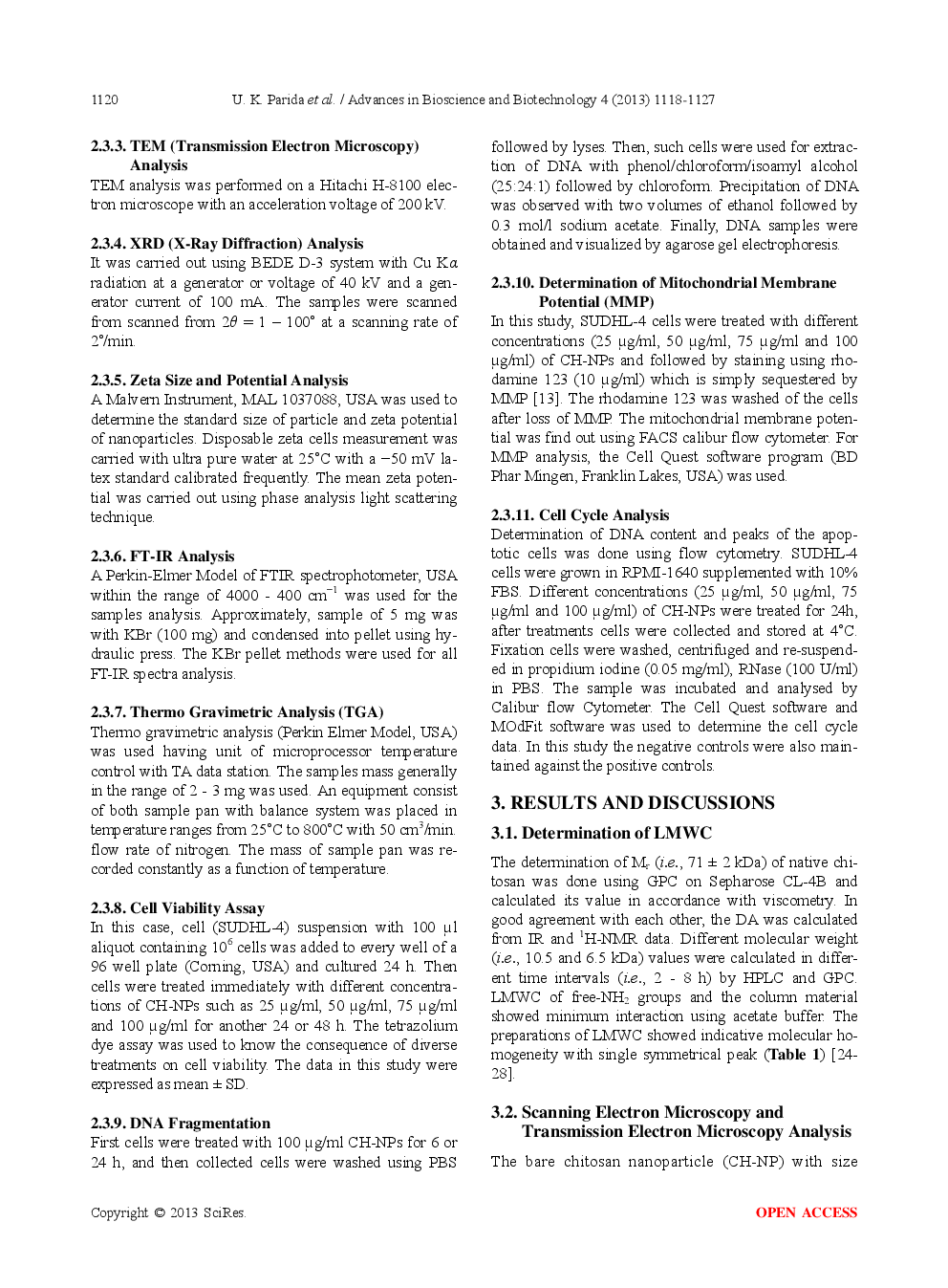 In Vitro Properties Of Chitosan Nanoparticles Induce Apoptosis In Human Lymphoma SUDHL-4 Cell Line - Page 4