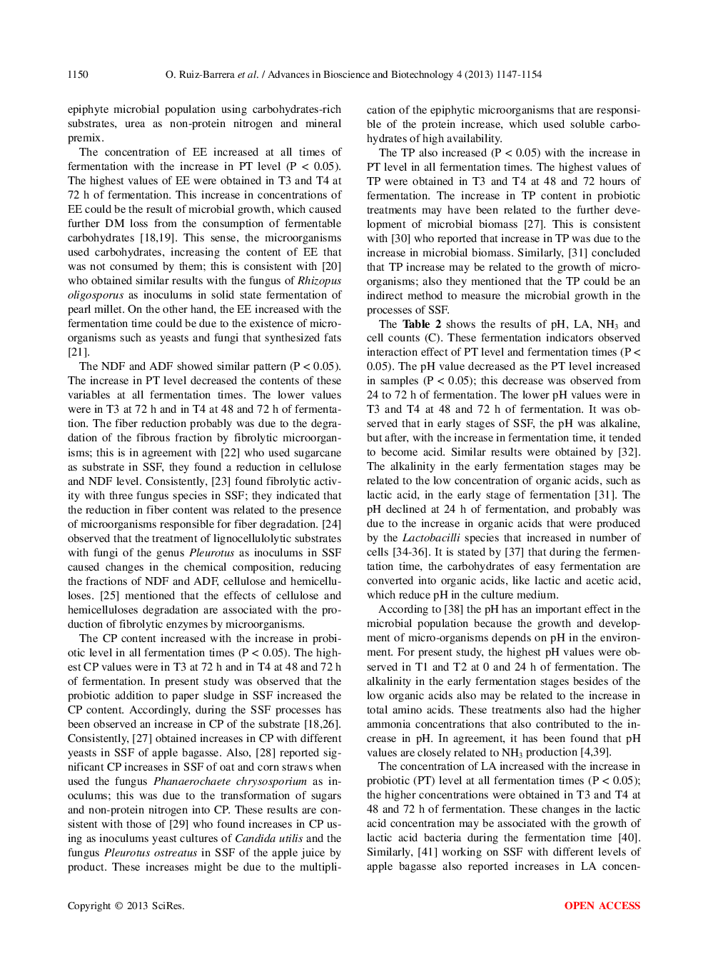 Probiotic Levels, Chemical Composition And Fermentative Characteristics In Solid State Fermentation Of Paper Sludge For Animal Feeding - Page 5