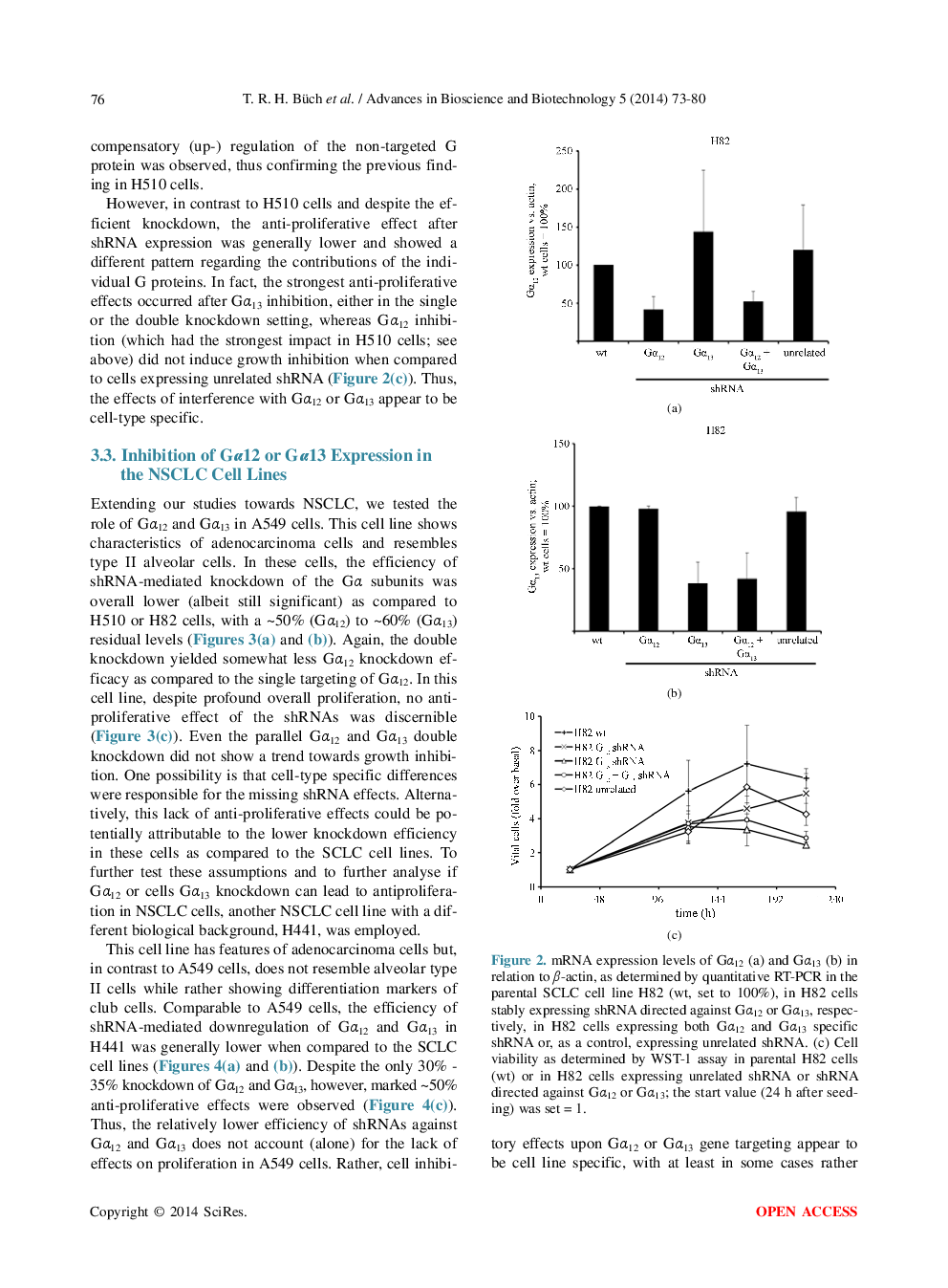 Cell-Type Specific And Non-Redundant Anti-Proliferative Effects Of ShRNA-Mediated Galpha12- And Galpha13 Knockdown In Lung Cancer Cell Lines - Page 5