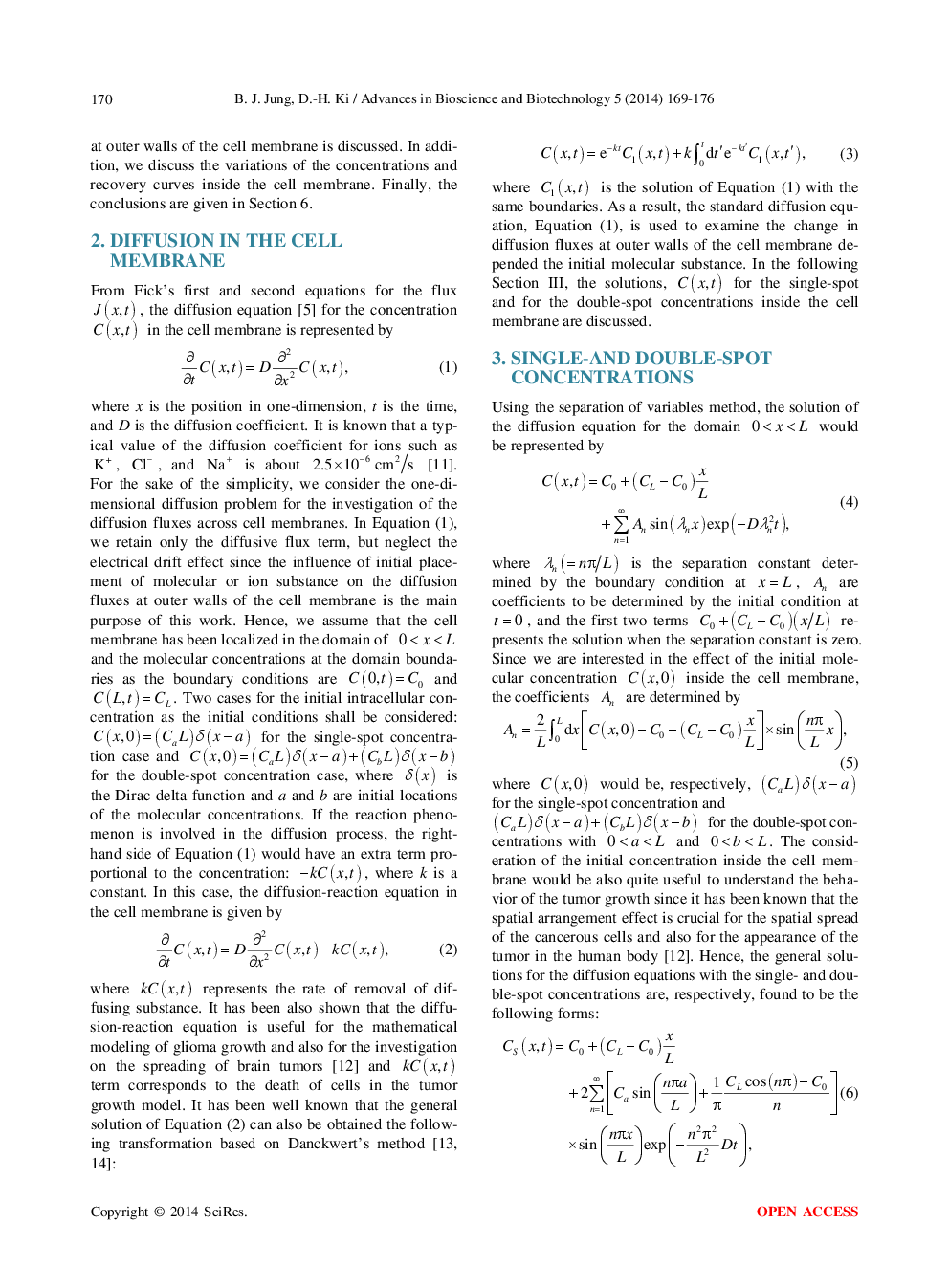 Influence Of Initial Molecular Substance On The Diffusion Flux Across Cell Membranes - Page 3