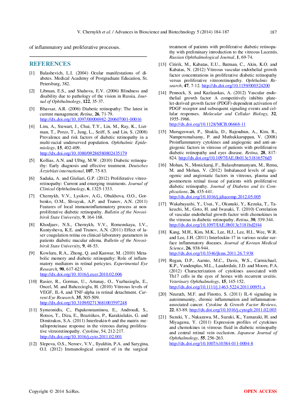 IL-4, IL-6, IL-10, IL-17A And Vascular Endothelial Growth Factor In The Vitreous Of Patients With Proliferative Diabetic Retinopathy - Page 5
