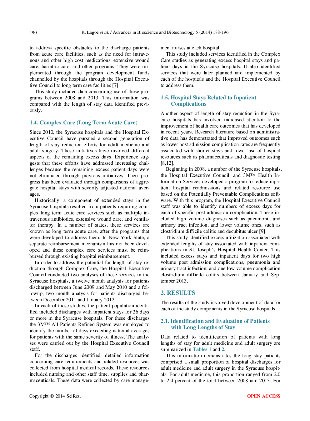 Addressing Hospital Length Of Stay Outlier Patients: A Community Wide Approach - Page 4