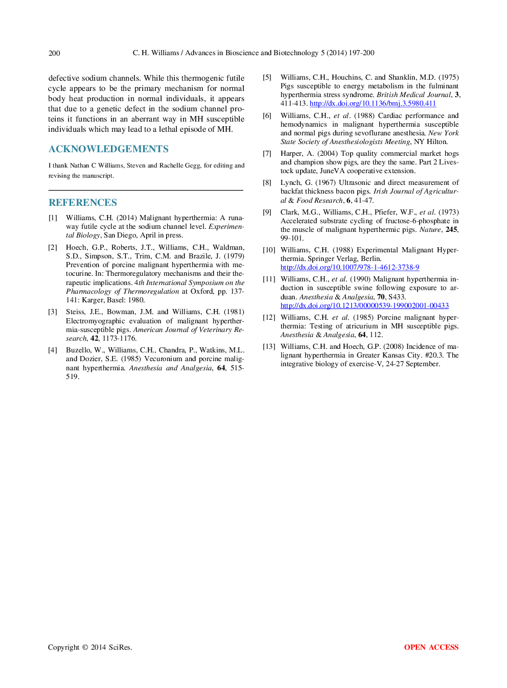 Malignant Hyperthermia: A Runaway Thermogenic Futile Cycle At The Sodium Channel Level - Page 5