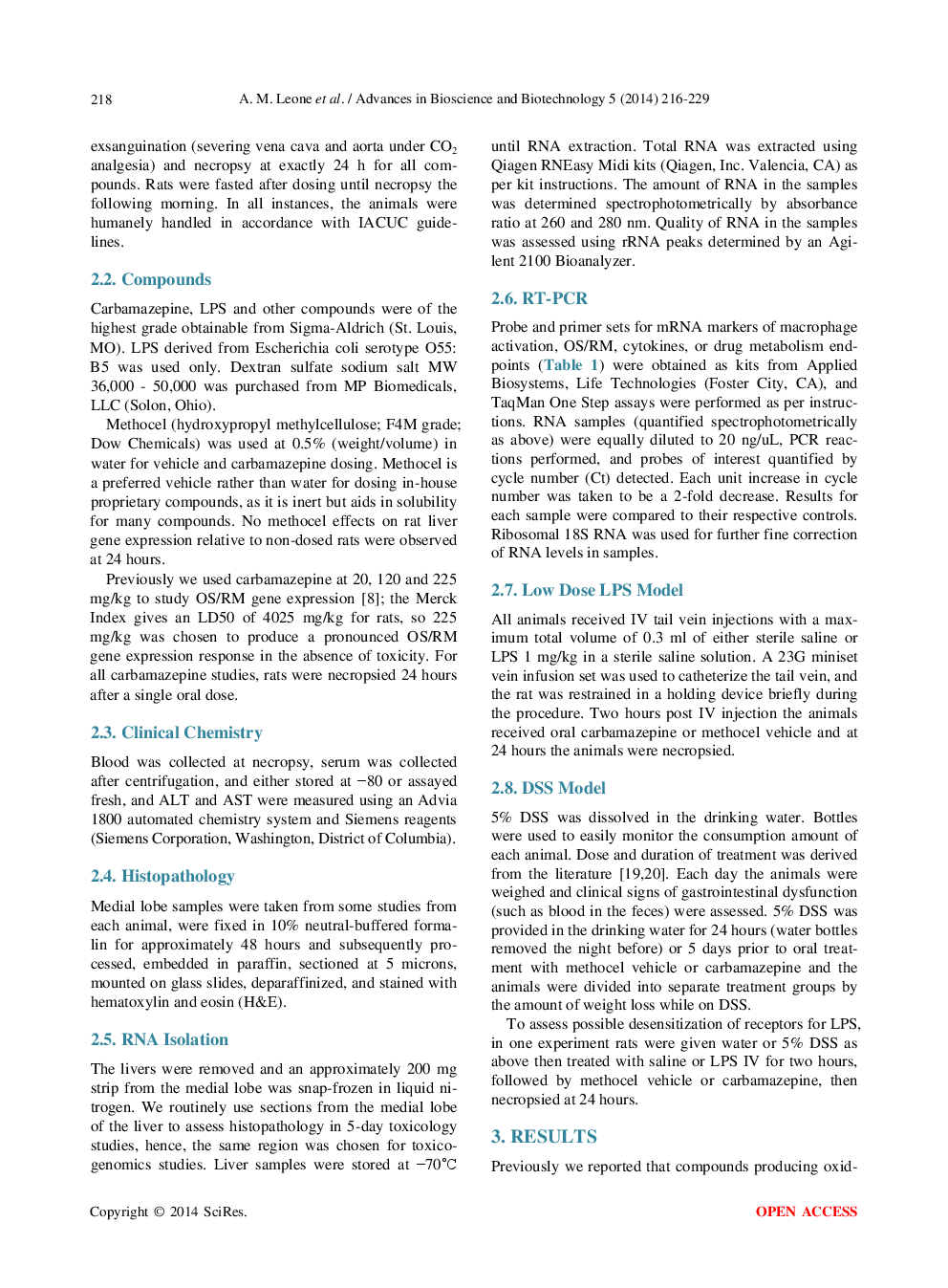 Repression Of Oxidative Stress/Reactive Metabolite Regulated Gene Expression Is Associated With Conversion Of Carbamazepine Into A Hepatotoxicant In LPS And DSS Rat Models - Page 4