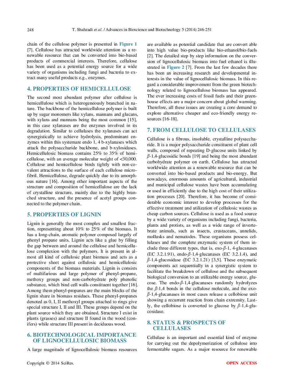 Advances In Lignocellulosic Biotechnology: A Brief Review On Lignocellulosic Biomass And Cellulases - Page 4