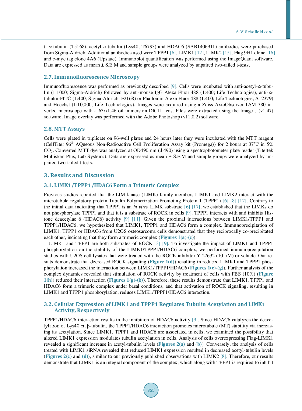 LIMK1/TPPP1/HDAC6 Is A Dual Actin And Microtubule Regulatory Complex That Promotes Drug Resistance - Page 4