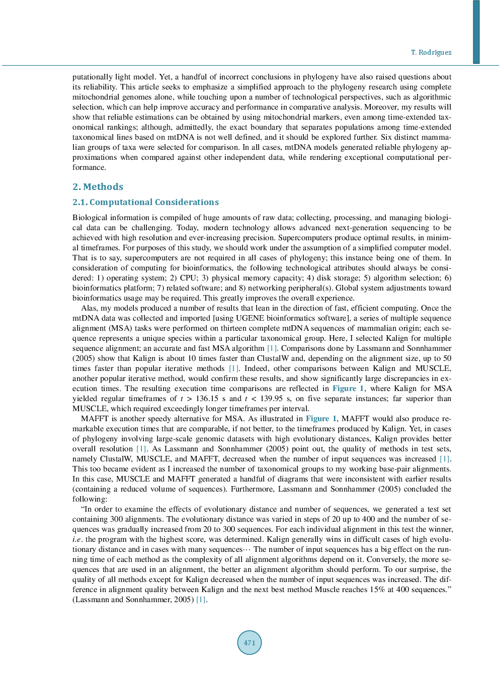 Technological Perspectives In Phylogeny Research: Revisiting Comparative Analysis Of Complete Mitochondrial Genomes For Time Extended Lineages - Page 3