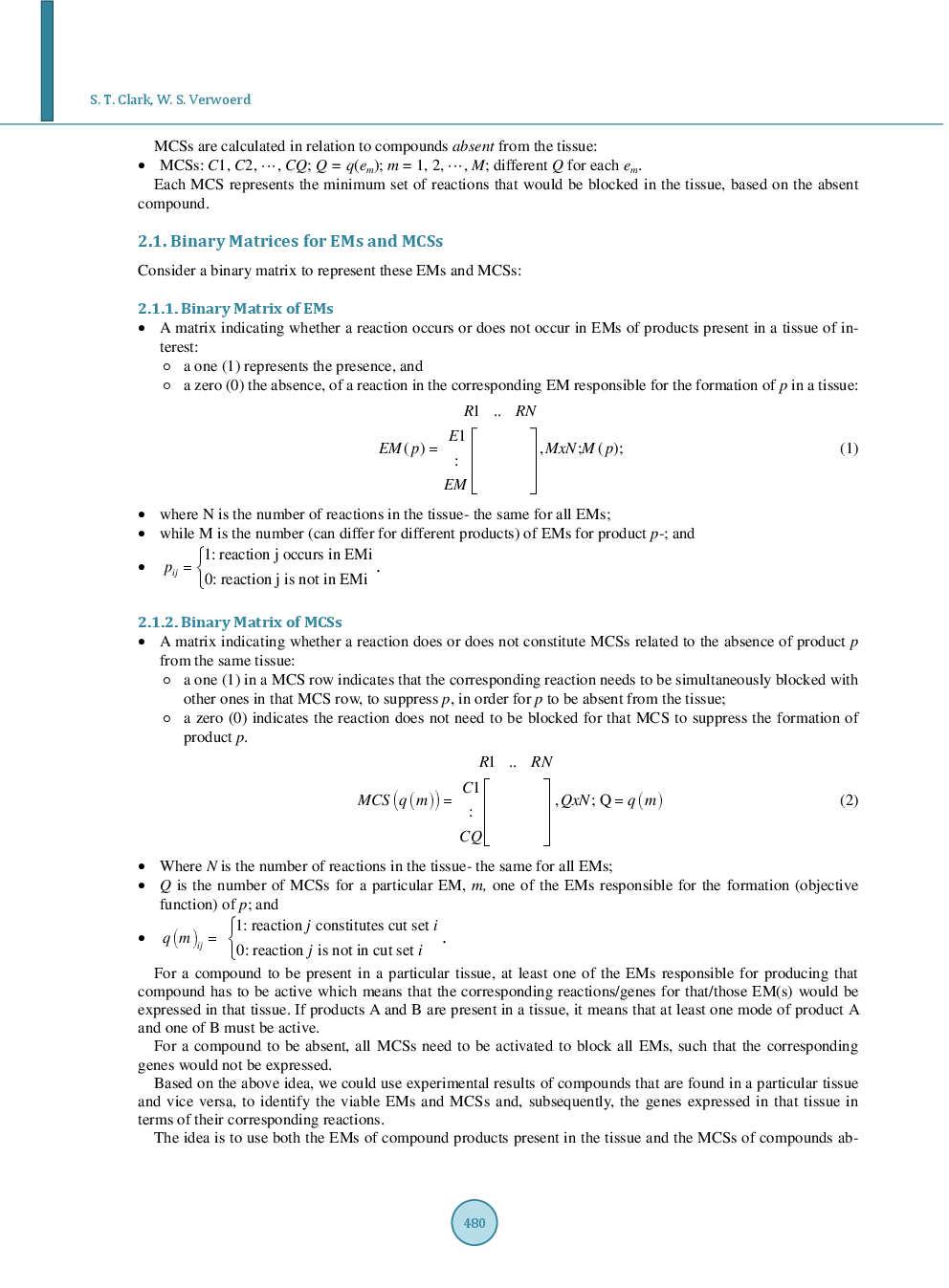 A Systems Approach For Determining Gene Expression From Experimental Observation Of Compound Presence And Absence - Page 4
