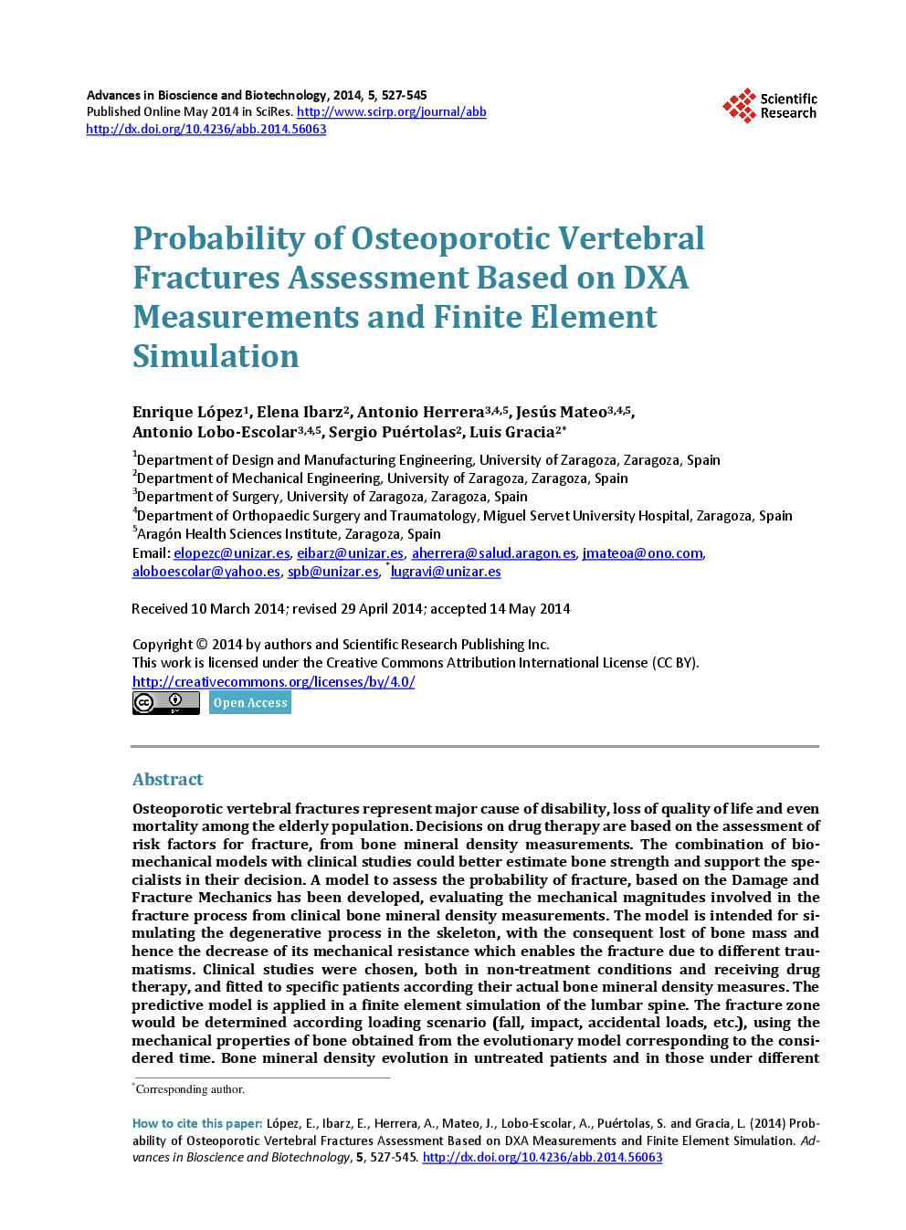 Probability Of Osteoporotic Vertebral Fractures Assessment Based On DXA Measurements And Finite Element Simulation - Page 2