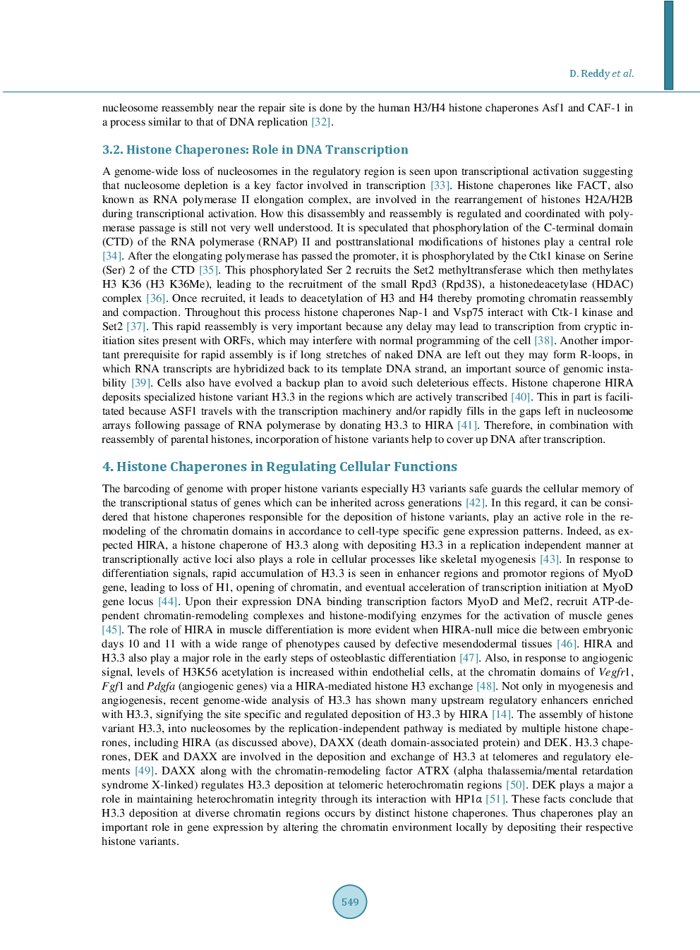 Histone Chaperones: Functions Beyond Nucleosome Deposition - Page 5