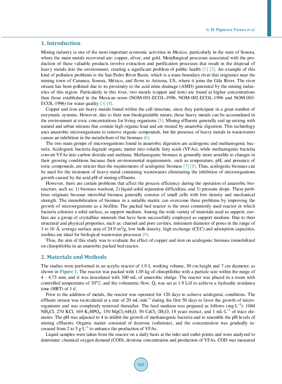 Effect Of Copper And Iron On Acidogenic Biomass In An Anaerobic Packed Bed Reactor - Page 3