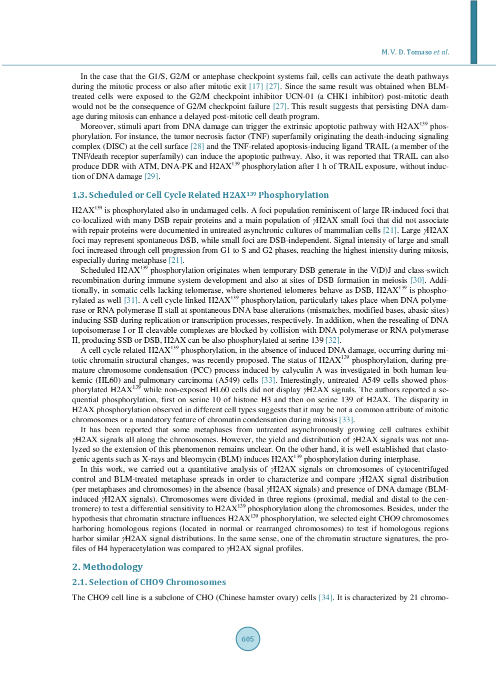 Spontaneous And Bleomycin-Induced γH2AX Signals In CHO9 Metaphase Chromosomes - Page 4