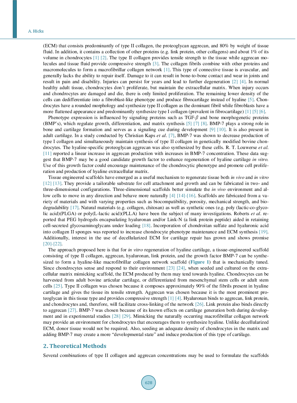 Regeneration Of Hyaline Cartilage Using A Mechanically-Tuned Chondrocyte-Seeded Biomimetic Tissue-Engineered 3D Scaffold: A Theoretical Approach - Page 3