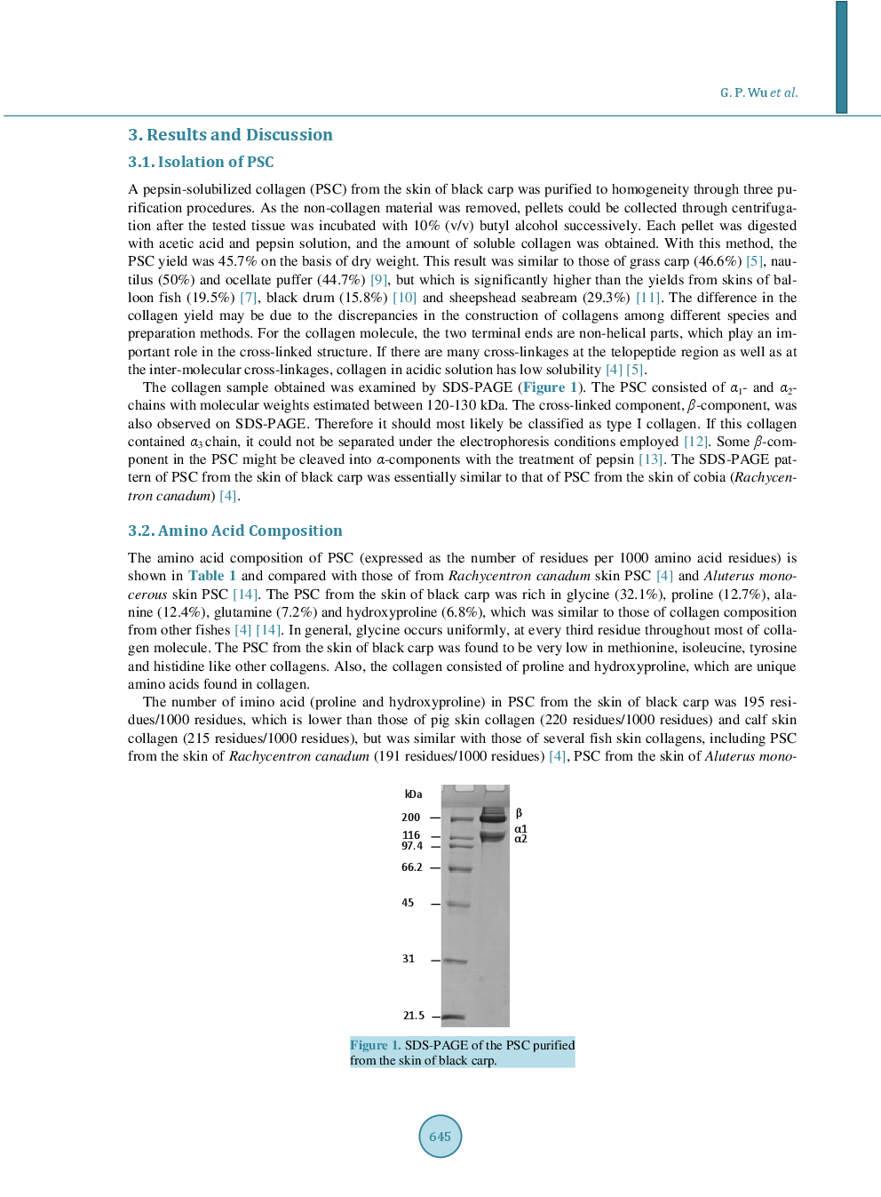 Isolation And Characterization Of Pepsin-Solubilized Collagen From The Skin Of Black Carp (Mylopharyngdon Piceus) - Page 5