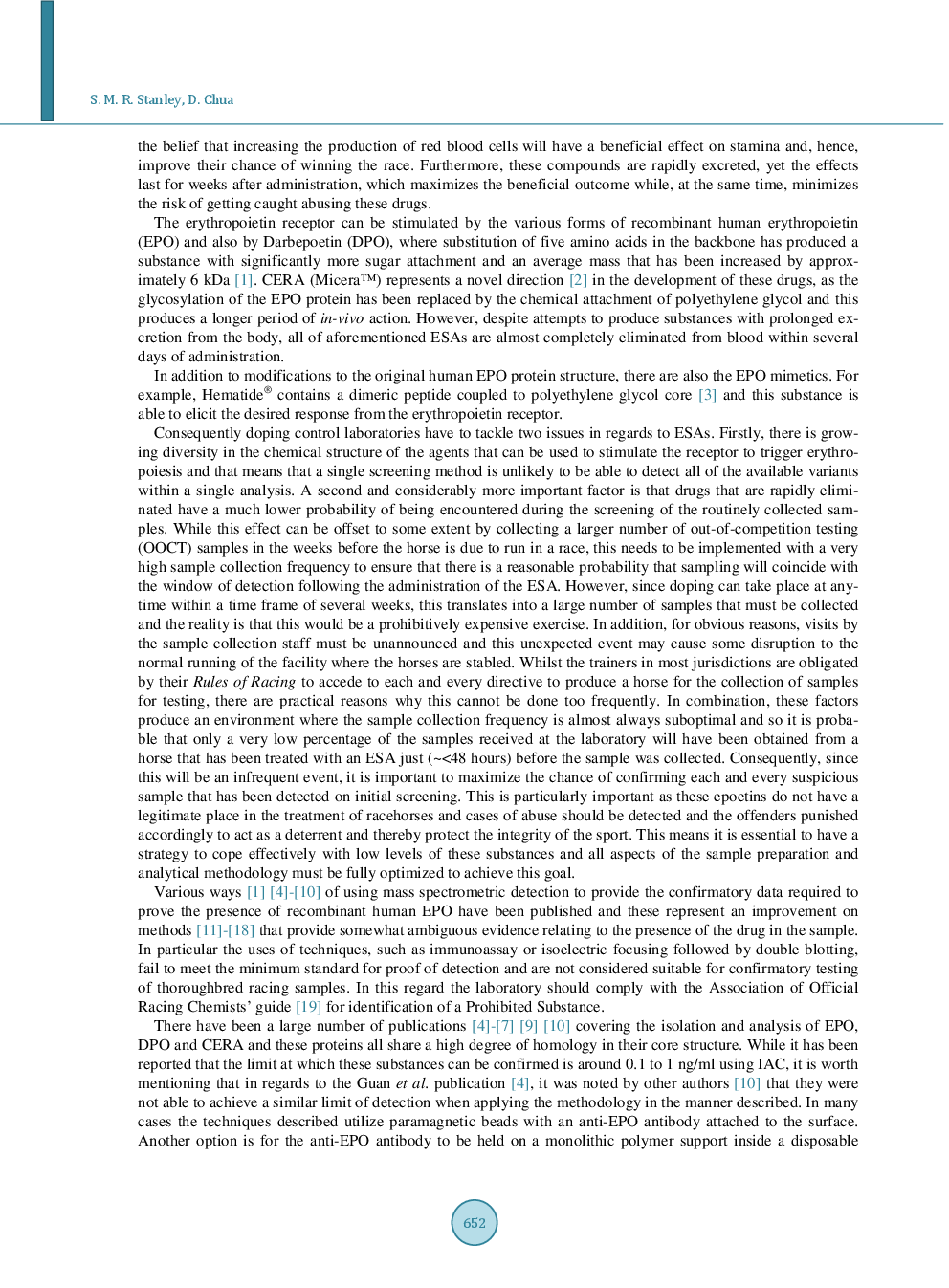 Improved Recovery Of Erythropoietin And Darbepoetin From Equine Plasma By The Application Of A Wheat Germ Agglutinin Mediated Pre-Extraction Prior To Immunoaffinity Chromatography - Page 3