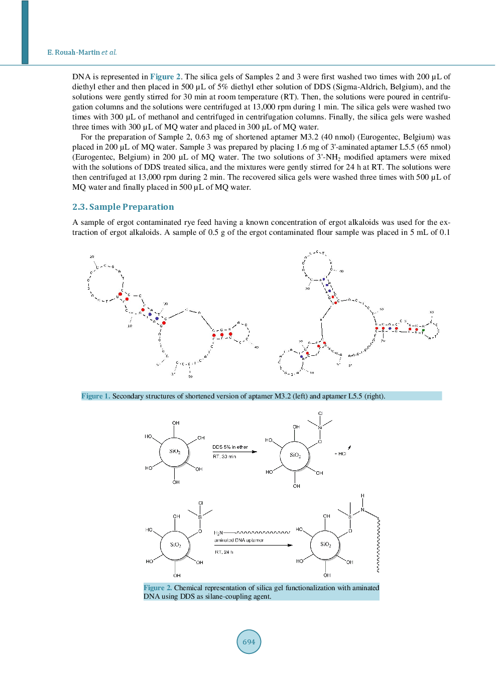 Aptamer-Based Extraction Of Ergot Alkaloids From Ergot Contaminated Rye Feed - Page 4