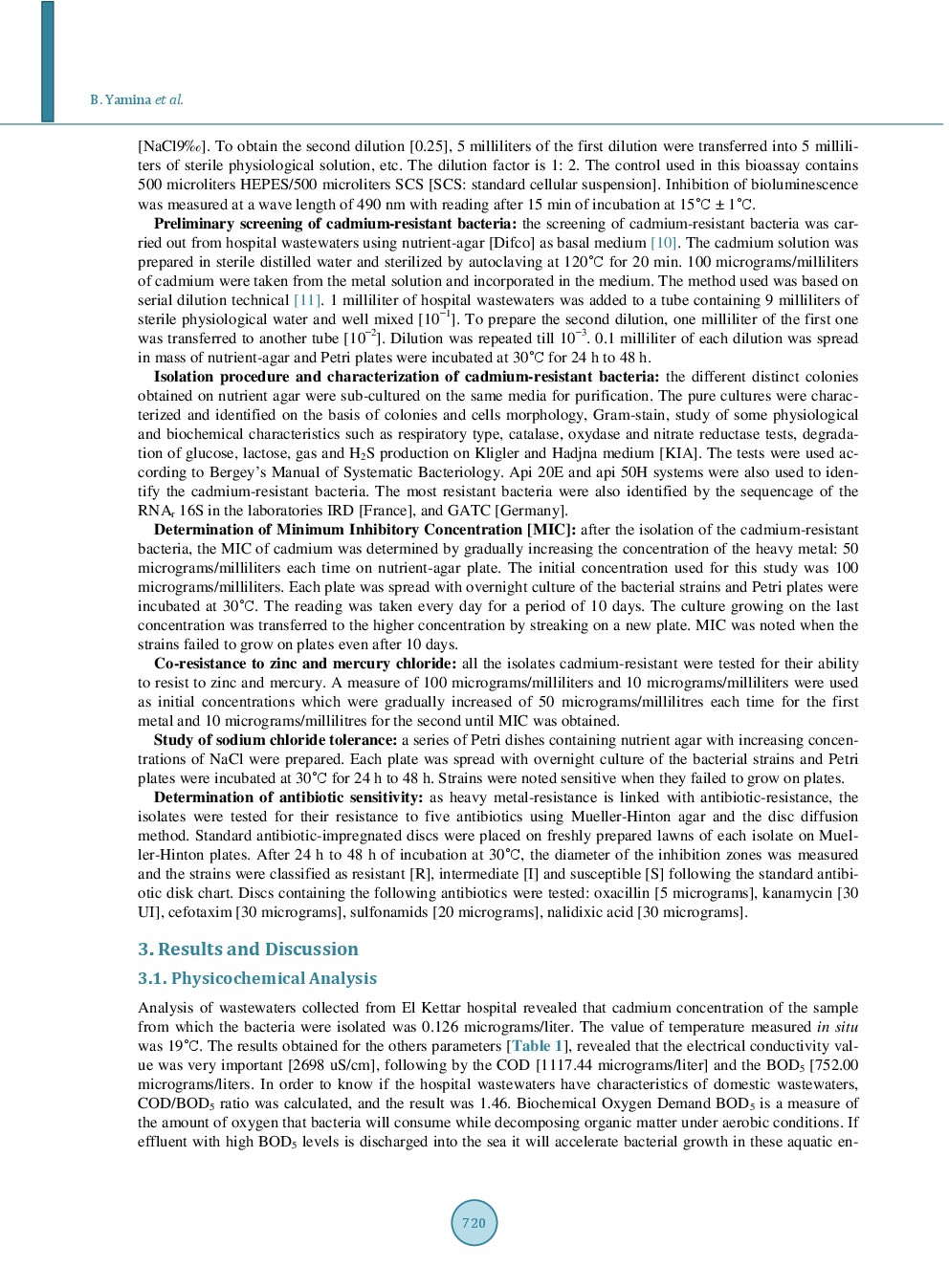 Study On Cadmium Resistant-Bacteria Isolated From Hospital Wastewaters - Page 4