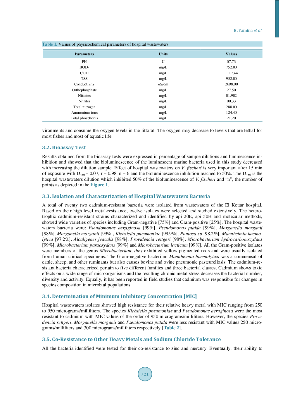 Study On Cadmium Resistant-Bacteria Isolated From Hospital Wastewaters - Page 5