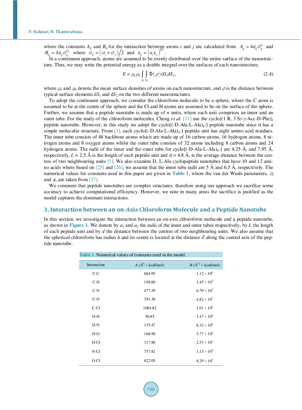 Encapsulation Of A Chloroform Molecule In A Peptide Nanotube - Page 4