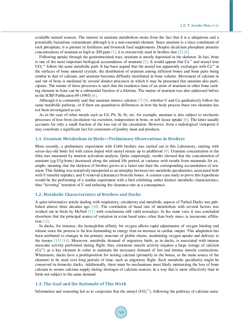 Uranium Metabolism Associated With Ontogenetic Growth Of Birds—Case Studies With Broilers And Ducks - Page 3