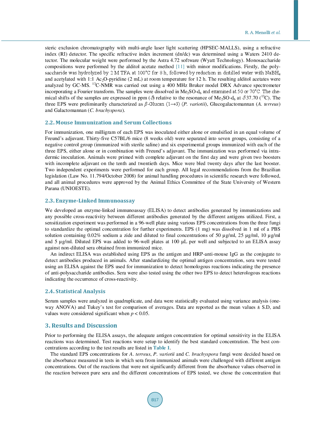 Production, Detection And Cross-Reactivity Of Anti-Polysaccharide Antibodies From Environmental Fungi - Page 4
