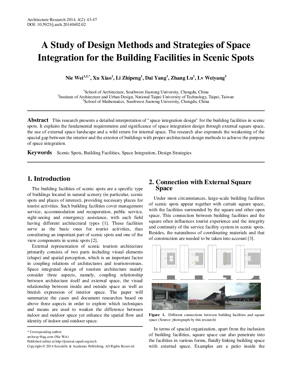 A Study Of Design Methods And Strategies Of Space Integration For The Building Facilities In Scenic Spots - Page 2