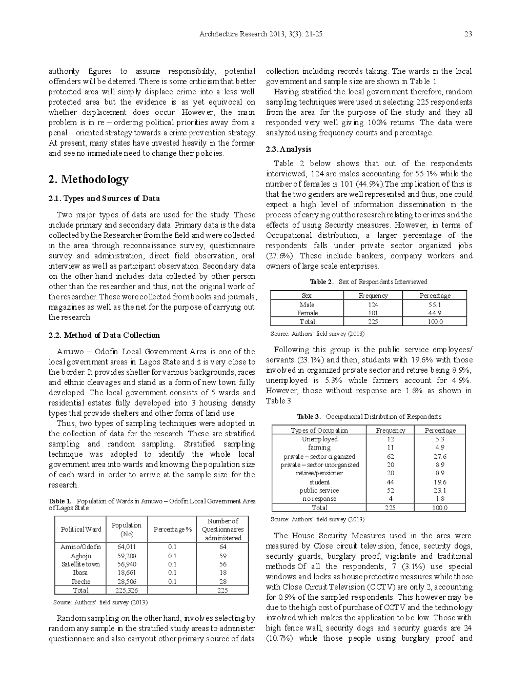 An Appraisal Of House Security Measures In Lagos, Nigeria - Page 4