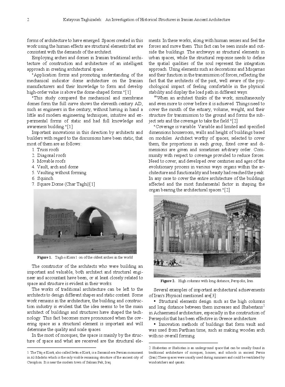 An Investigation Of Historical Structures In Iranian Ancient Architecture - Page 3