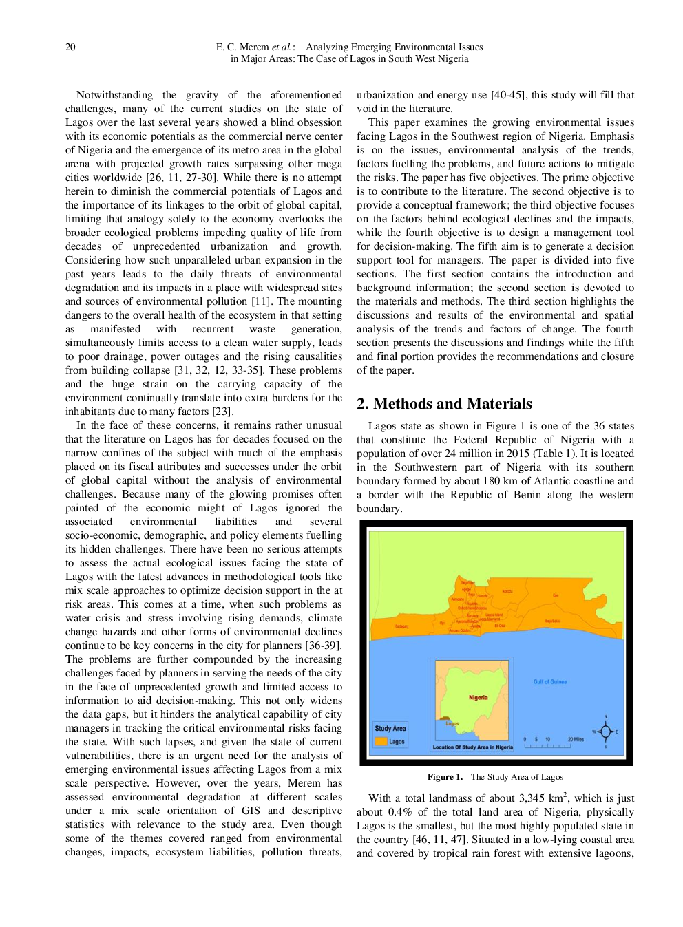 Analyzing Emerging Environmental Issues In Major Areas The Case Of Lagos In South West Nigeria - Page 3