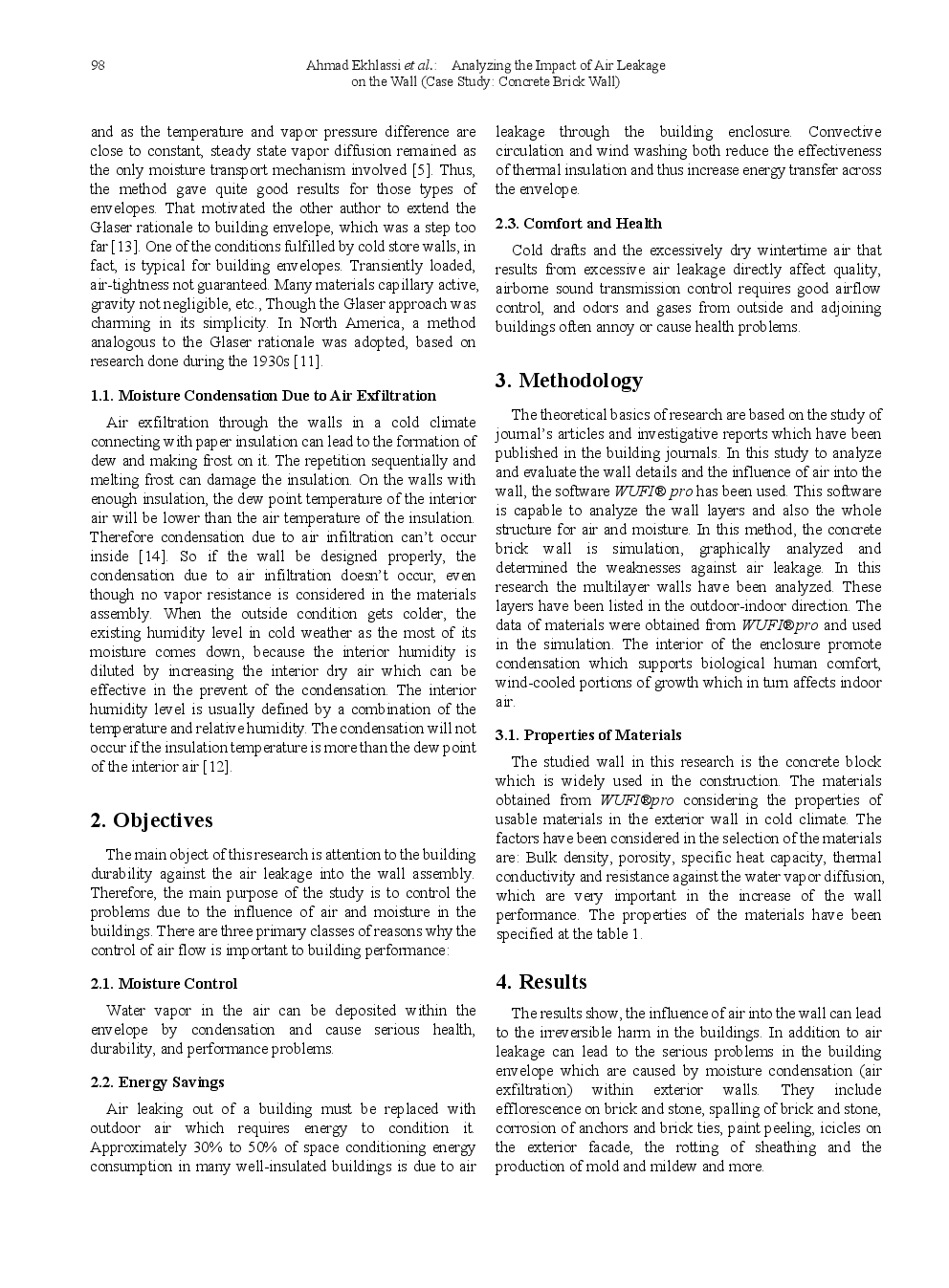 Analyzing The Impact Of Air Leakage On The Wall (Case Study Concrete Brick Wall) - Page 3