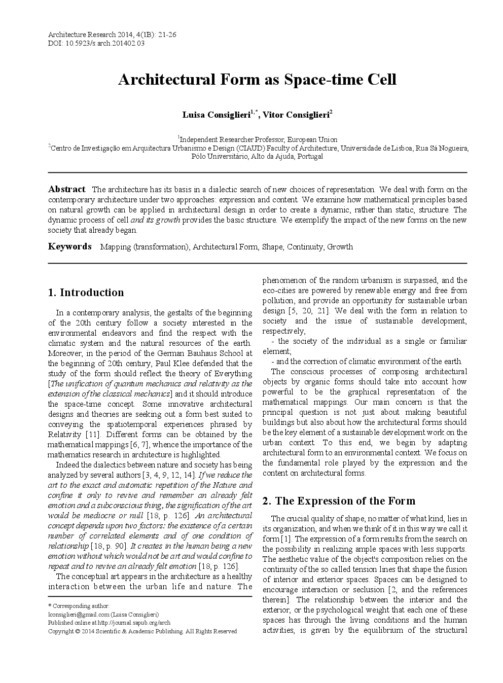 Architectural Form As Space-Time Cell - Page 2