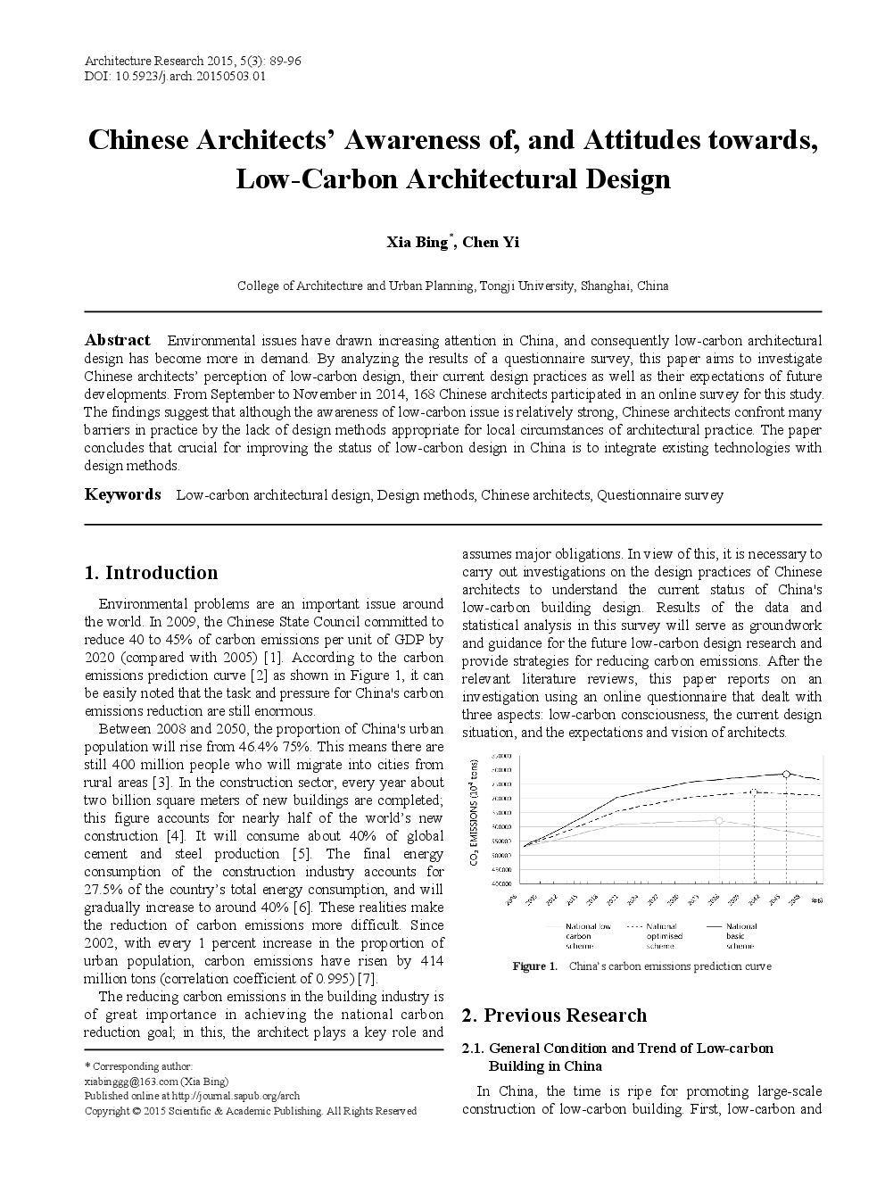 Chinese Architects’ Awareness Of, And Attitudes Towards, Low-Carbon Architectural Design - Page 2