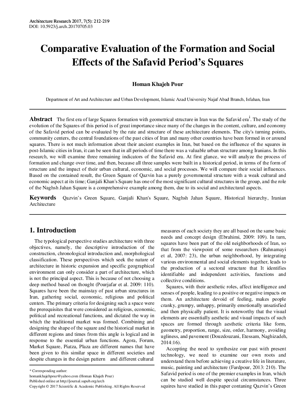 Comparative Evaluation Of The Formation And Social Effects Of The Safavid Period’s Squares - Page 2