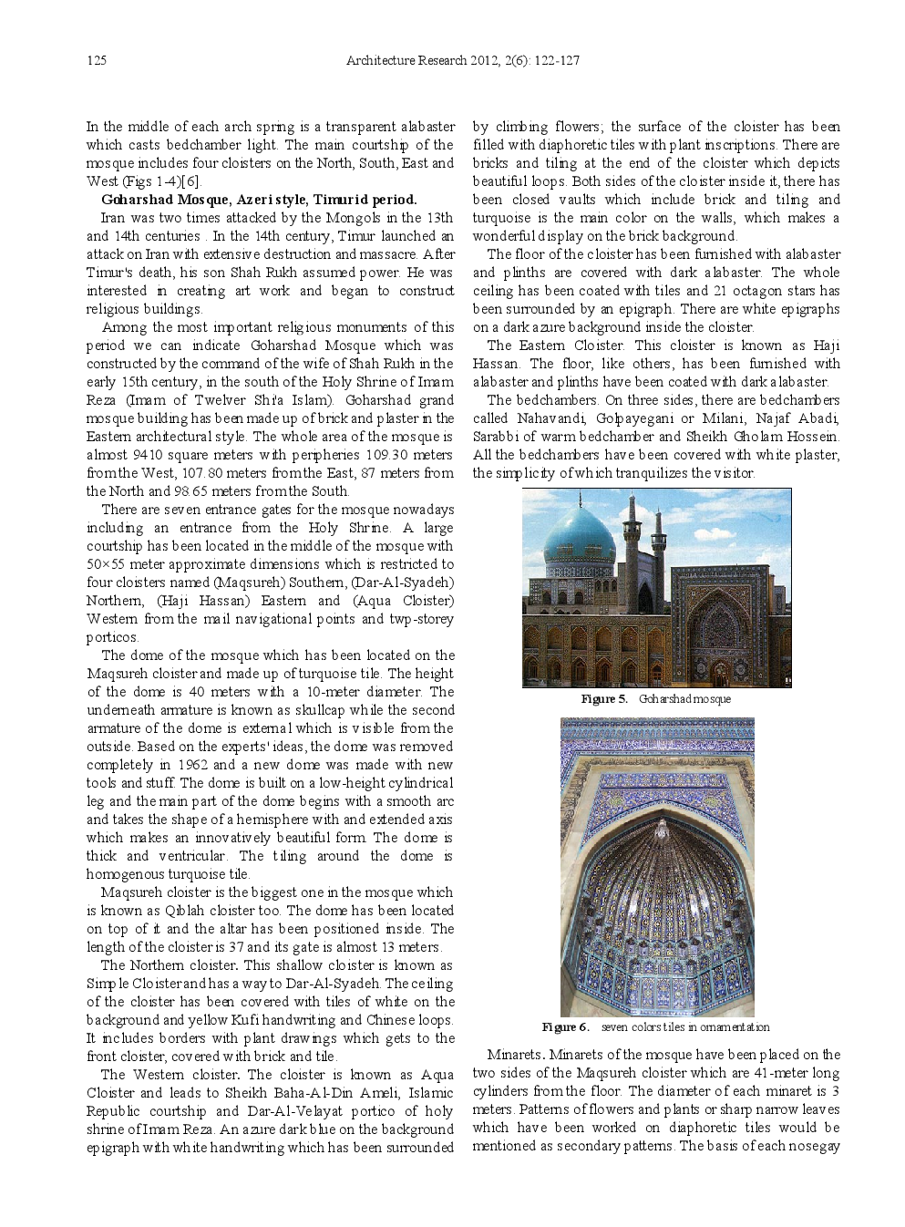 Comparison Of Iranian Mosques Architecture In Three Dynasties - Page 5