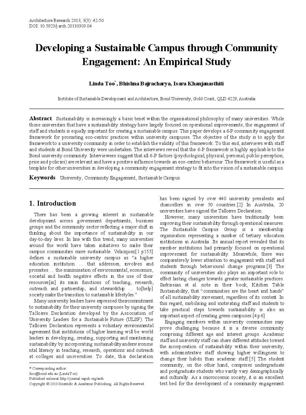 Developing A Sustainable Campus Through Community Engagement An Empirical Study - Page 2