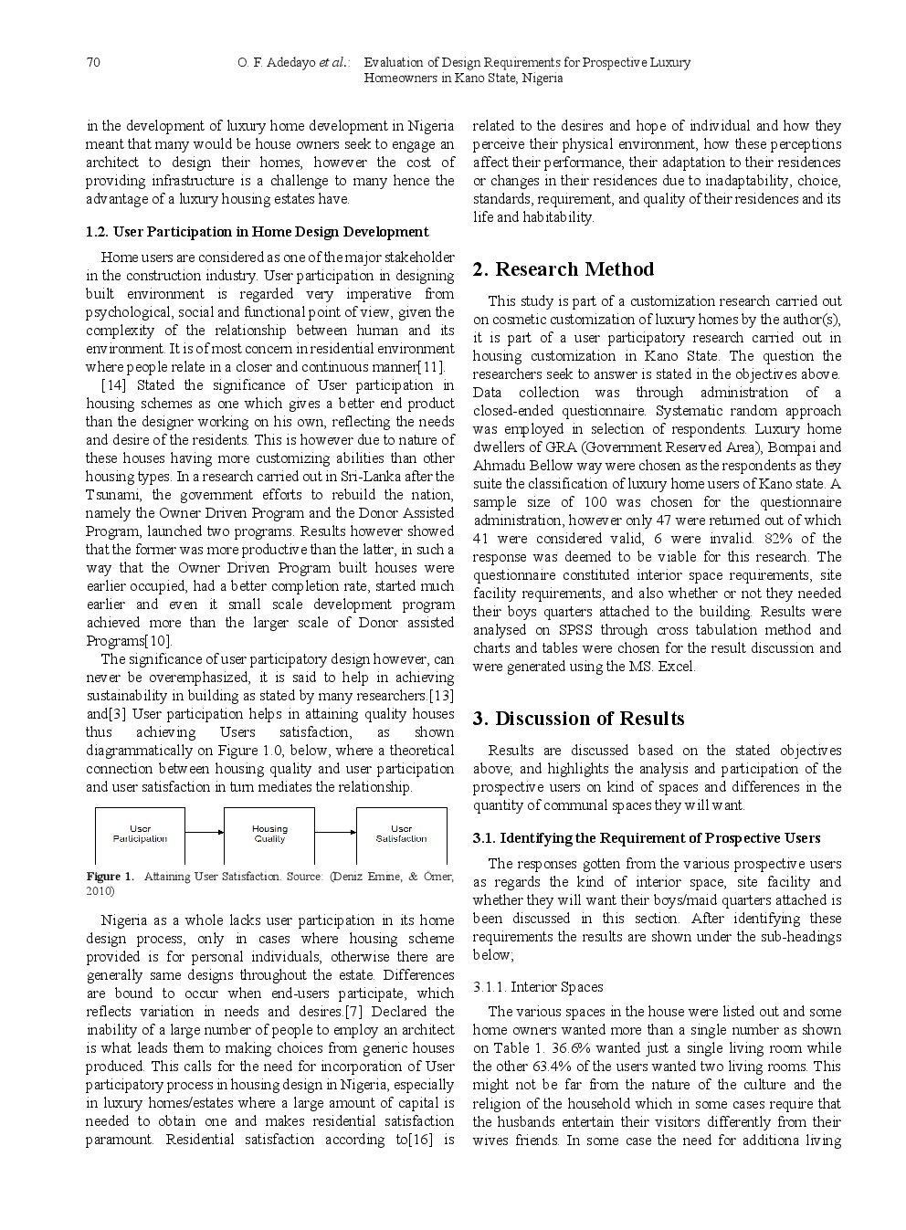 Evaluation Of Design Requirements For Prospective Luxury Homeowners In Kano State, Nigeria - Page 4